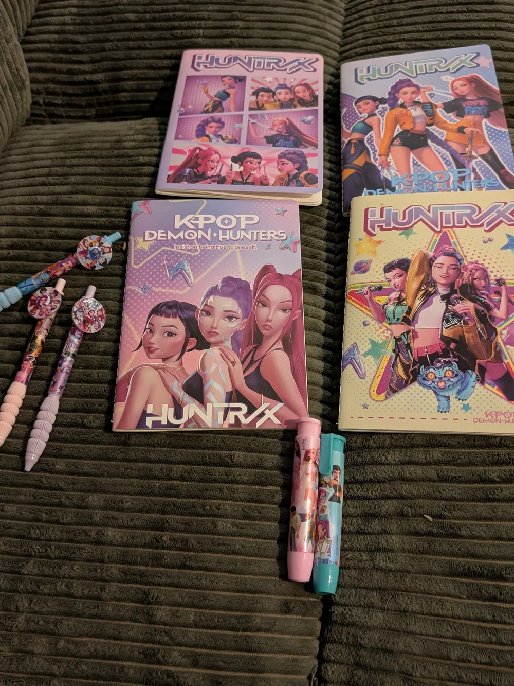 K-Pop Demon Hunters Notebooks Pen Bundle